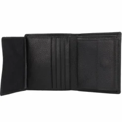 Braun Büffel Herrengeldbörsen Hochformat<Prato Geldbörse RFID Schutz Leder 9 cm schwarz