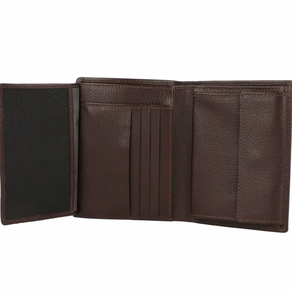 Braun Büffel Herrengeldbörsen Hochformat<Prato Geldbörse RFID Leder 10 cm d. braun