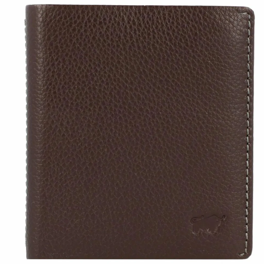 Herren Braun Büffel Prato Geldbörse RFID Schutz Leder 9 cm