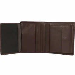 Herren Braun Büffel Prato Geldbörse RFID Schutz Leder 9 cm