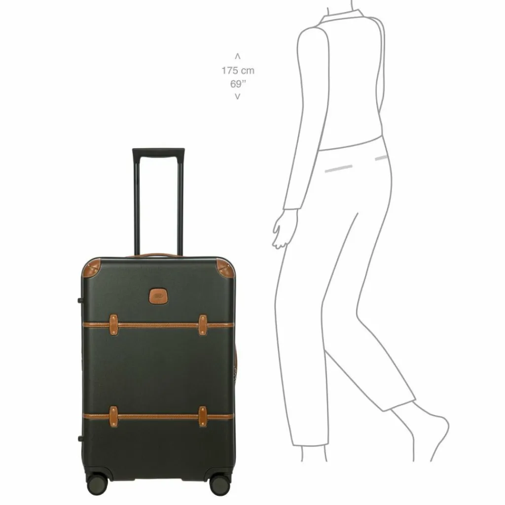 Best Bric's Bellagio 4 Rollen Trolley 70.5 cm mit Dehnfalte olivgruen