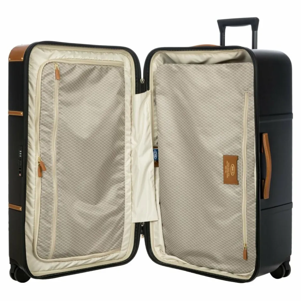 Bric's 4-Rollen Koffer|Hartgepäck<Bellagio 4 Rollen Trolley 80 cm schwarz-braun