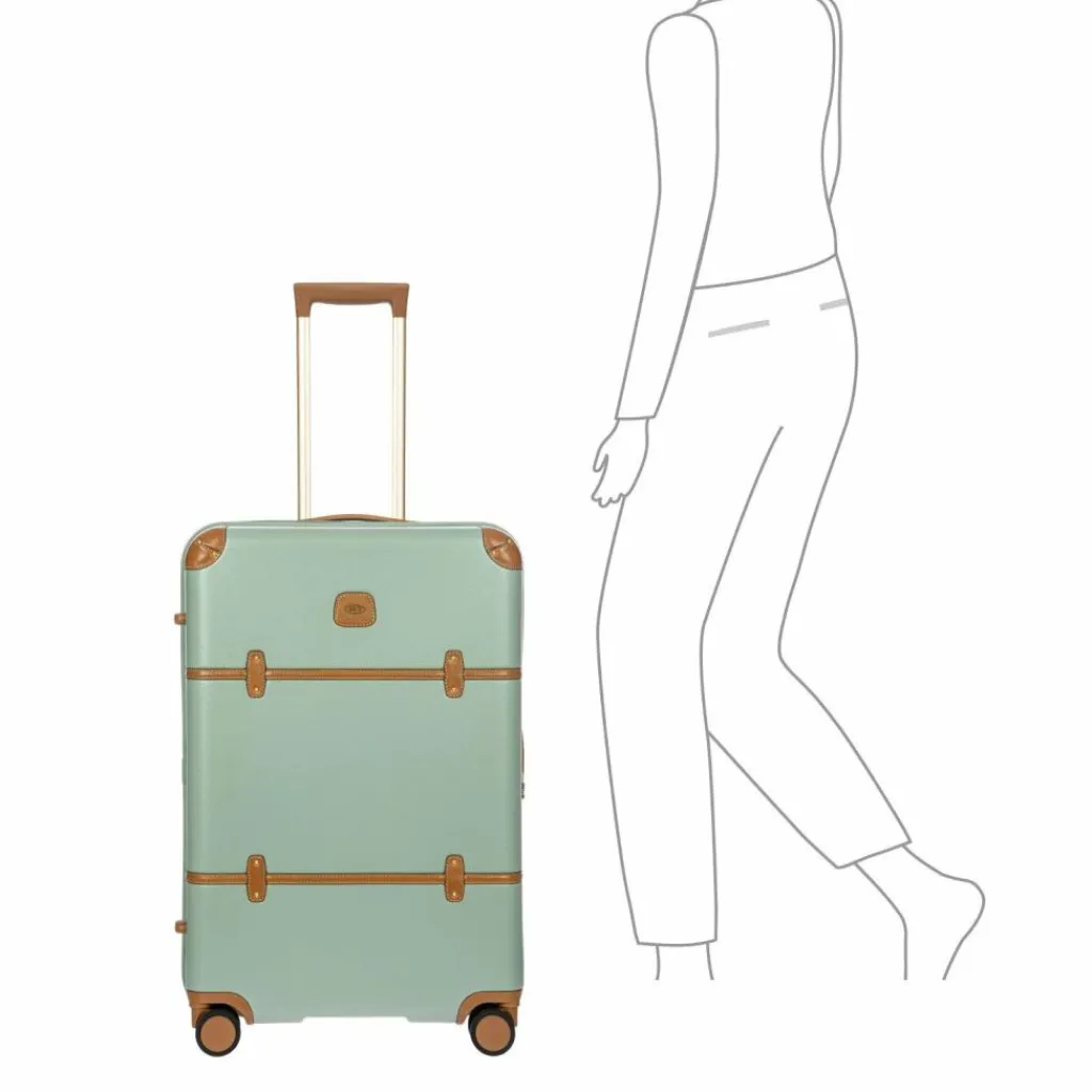 Bric's 4-Rollen Koffer|Hartgepäck<Bellagio 4 Rollen Trolley 70.5 cm mit Dehnfalte eucalyptus