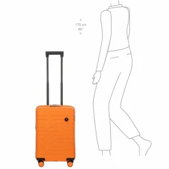 Bric's Hartgepäck Kabinengepäck|4-Rollen Kabinentrolleys<BY Ulisse 4-Rollen Kabinentrolley 55 cm orange