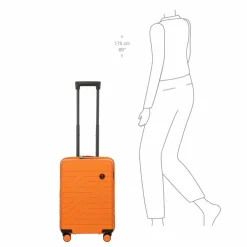 Discount Bric's BY Ulisse 4-Rollen Kabinentrolley 55 cm orange