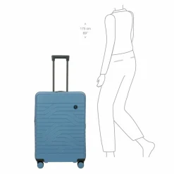 Bric's 4-Rollen Koffer|Hartgepäck<BY Ulisse 4-Rollen Trolley 71 cm avio