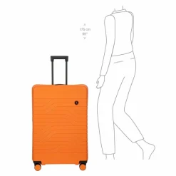 New Bric's BY Ulisse 4-Rollen Trolley 79 cm orange
