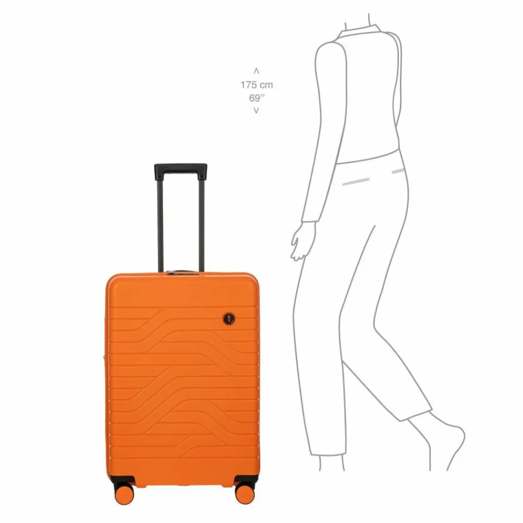 Clearance Bric's BY Ulisse 4-Rollen Trolley 71 cm orange