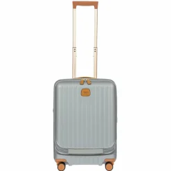 New Bric's Capri 4 Rollen Kabinentrolley 55 cm Laptopfach mit Dehnfalte silver
