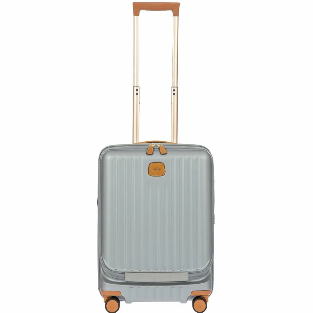 New Bric's Capri 4 Rollen Kabinentrolley 55 cm Laptopfach mit Dehnfalte silver