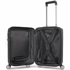 Bric's Hartgepäck Kabinengepäck|4-Rollen Kabinentrolleys<Cervia 2.0 4 Rollen Kabinentrolley S 55 cm Laptopfach mit Dehnfalte dark-grey
