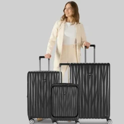 Bric's Hartgepäck Kabinengepäck|4-Rollen Kabinentrolleys<Cervia 2.0 4 Rollen Kabinentrolley 77 cm Laptopfach mit Dehnfalte dark-grey