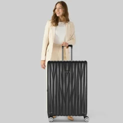 Bric's Hartgepäck|4-Rollen Koffer<Cervia 2.0 4 Rollen Trolley L 77 cm mit Dehnfalte dark-grey