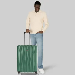 Sale Bric's Cervia 2.0 4 Rollen Trolley M 69 cm mit Dehnfalte smaragd-green