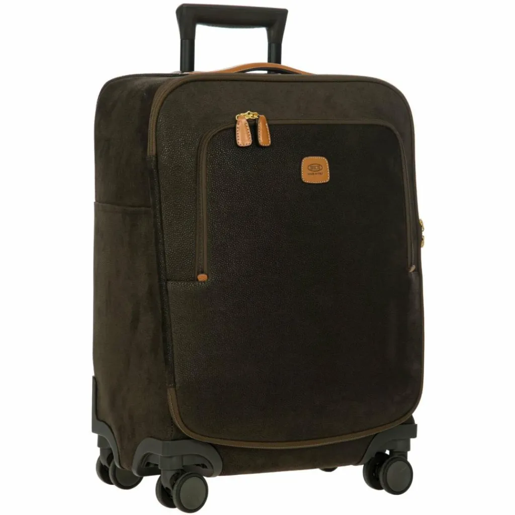 Bric's Weichgepäck Kabinengepäck|4-Rollen Kabinentrolleys<Life 4 Rollen Kabinentrolley 55 cm olive