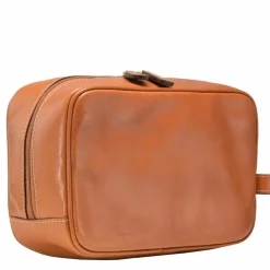 New Bric's Life Pelle Kulturbeutel Leder 25 cm cognac