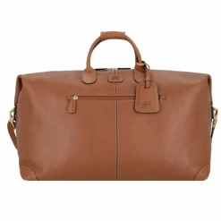 Clearance Bric's Life Pelle Reisetasche Leder 53 cm cognac