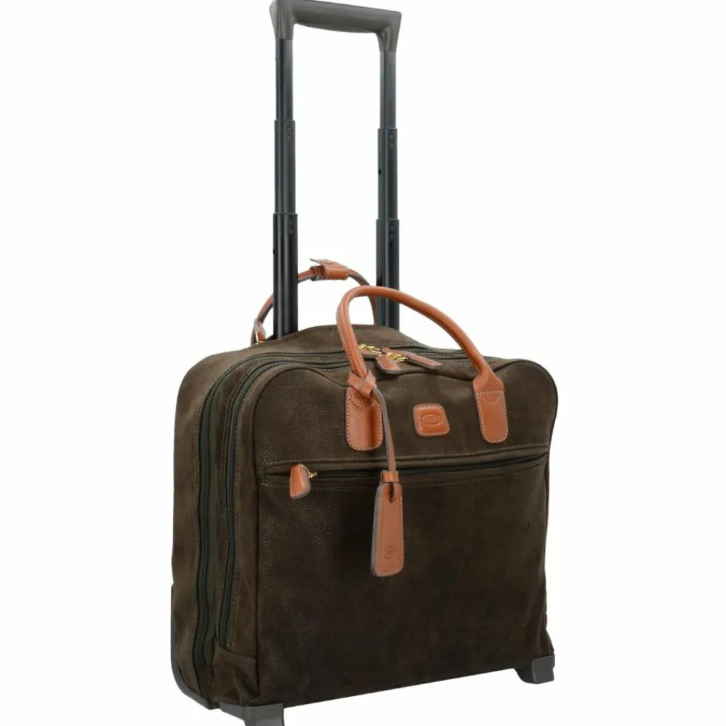 Bric's Laptoptaschen|Businesstrolleys Mit Laptopfach<Life 2-Rollen Businesstrolley 38 cm Laptopfach olivgruen