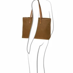 Bric's Henkeltaschen|Schultertaschen<Life Schultertasche 35 cm camel