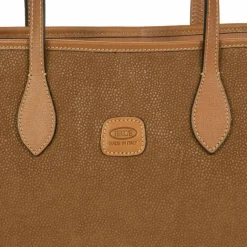 Discount Bric's Life Shopper Tasche S 35 cm Laptopfach camel