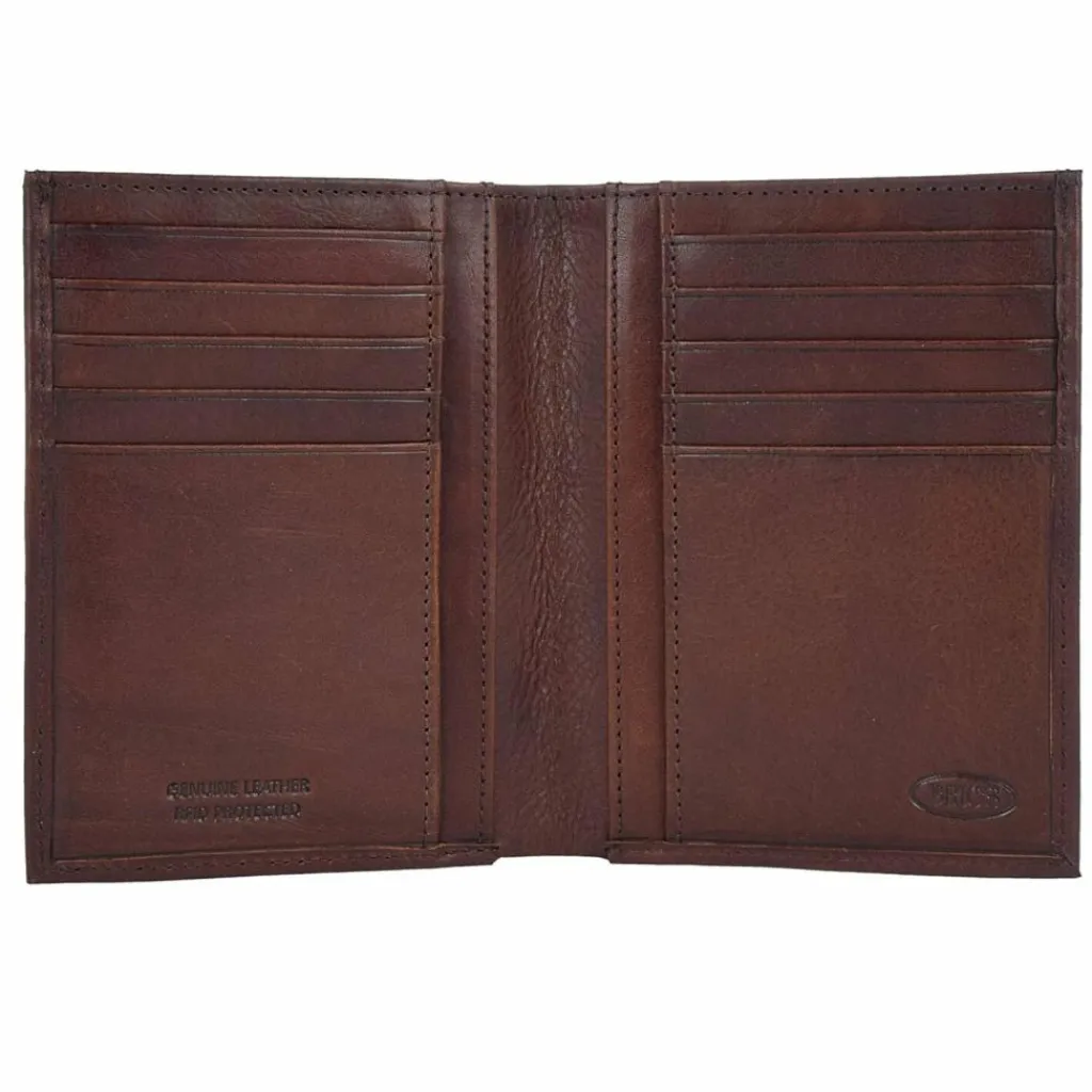 Bric's Monte Rosa Geldbörse RFID Leder 9,5 cm braun