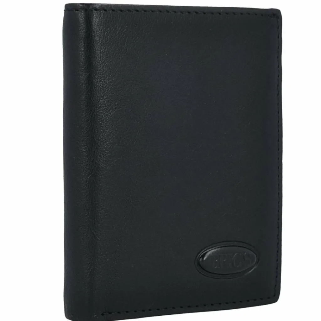 Hot Bric's Monte Rosa Geldbörse RFID Leder 7,5 cm nero