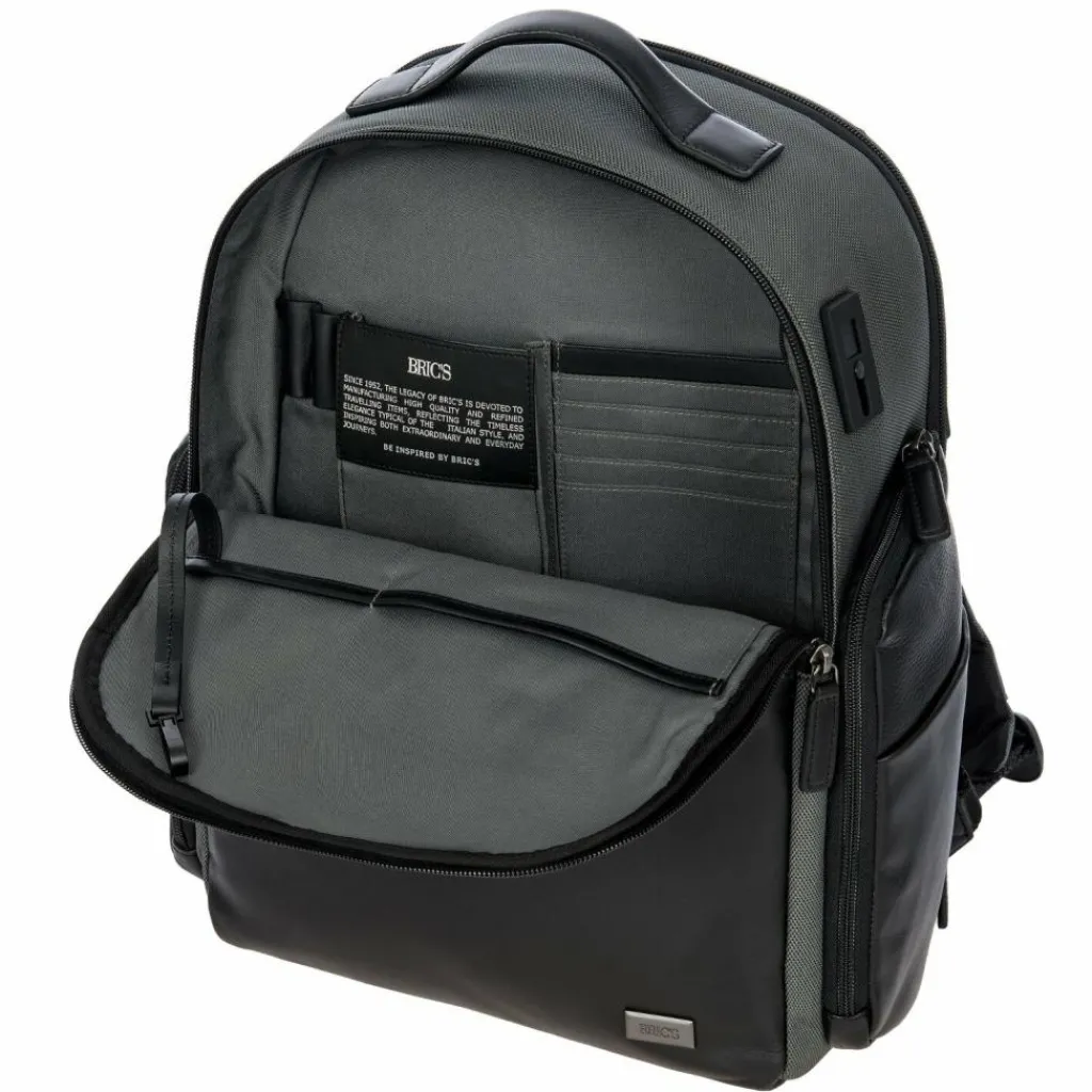 Bric's Business-Rucksäcke|Laptoptaschen<Monza Rucksack 39 cm Laptopfach grey-black