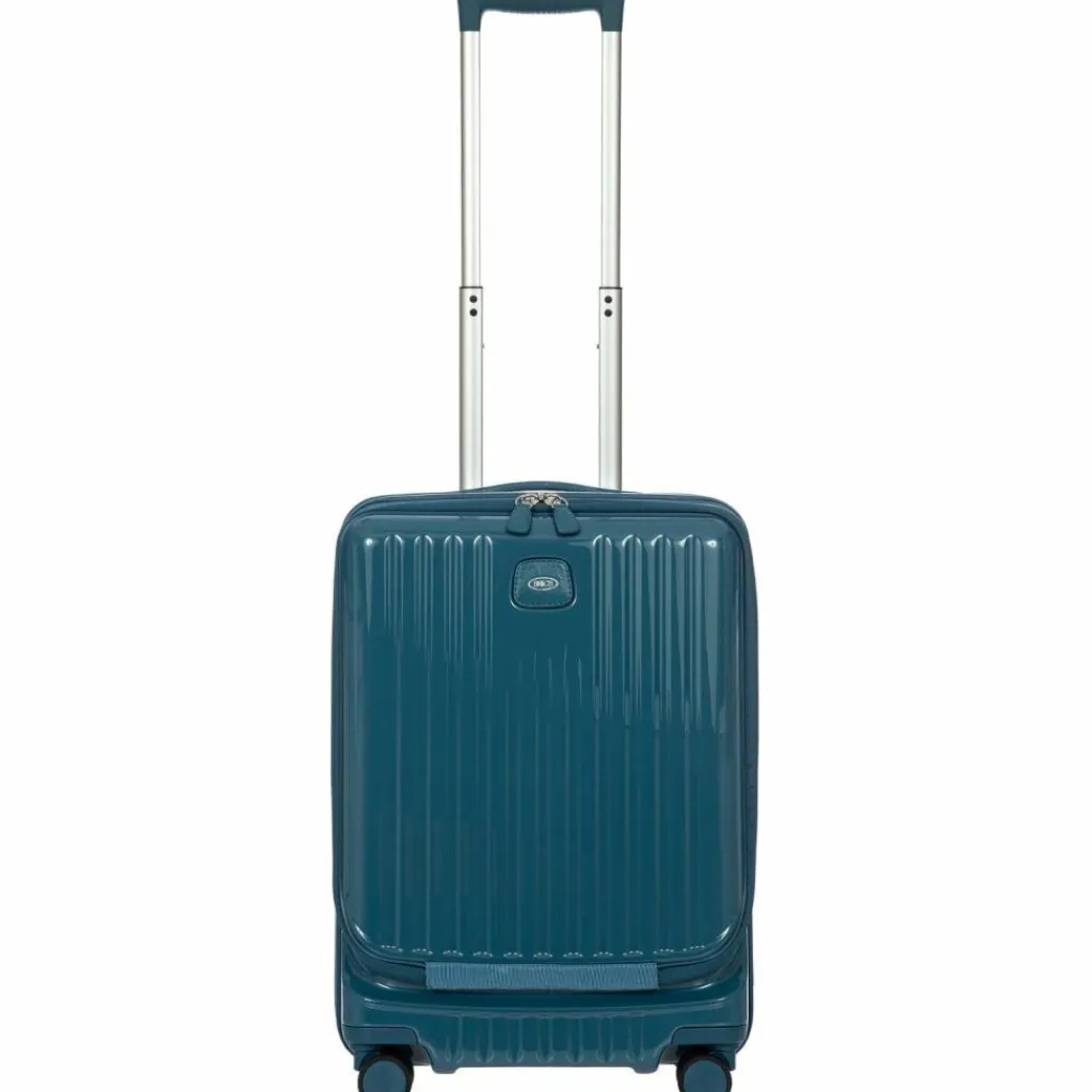 Best Bric's Positano 4 Rollen Kabinentrolley 55 cm mit Dehnfalte sea