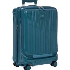 Best Bric's Positano 4 Rollen Kabinentrolley 55 cm mit Dehnfalte sea