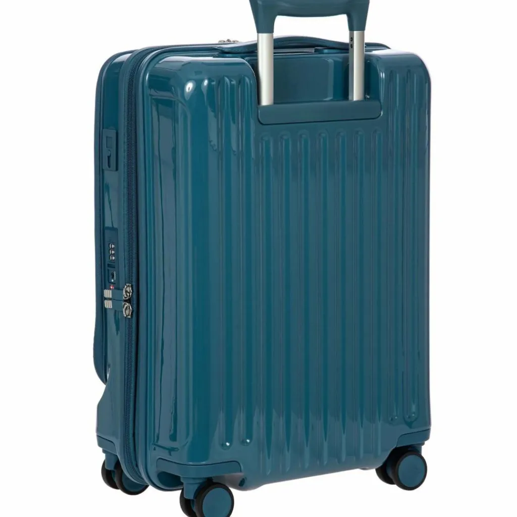 Best Bric's Positano 4 Rollen Kabinentrolley 55 cm mit Dehnfalte sea