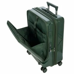 Bric's Hartgepäck Kabinengepäck|4-Rollen Kabinentrolleys<Positano 4 Rollen Kabinentrolley 55 cm mit Dehnfalte smaraddruen