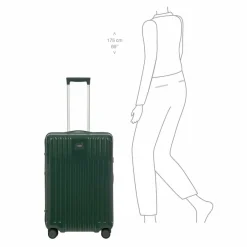 Best Bric's Positano 4 Rollen Trolley 69 cm smaragdgruen