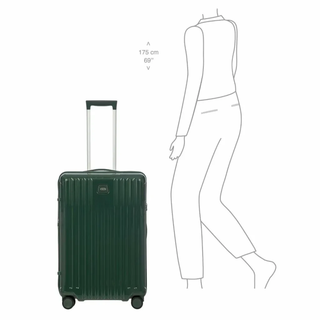 Best Bric's Positano 4 Rollen Trolley 69 cm smaragdgruen