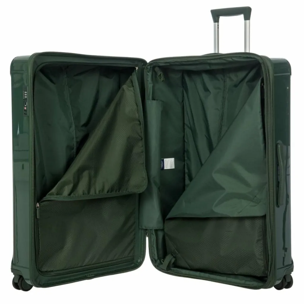 Bric's 4-Rollen Koffer|Hartgepäck<Positano 4 Rollen Trolley 82 cm mit Dehnfalte smaragdgruen