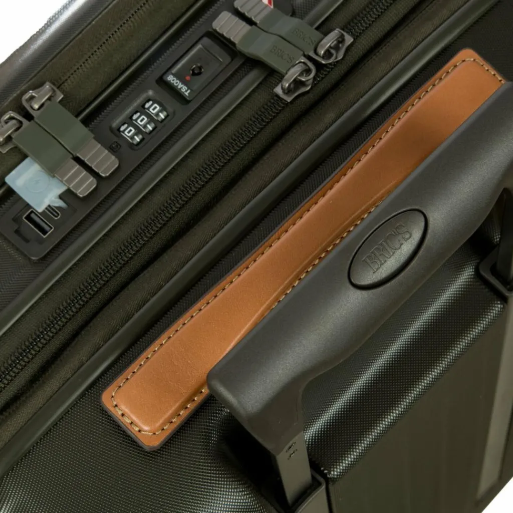 Best Bric's Taormina 4 Rollen Trolley S 57 cm mit Dehnfalte olive