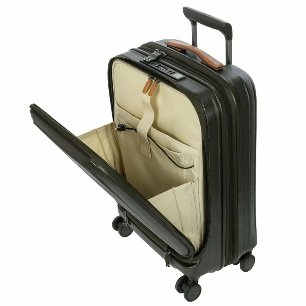 Best Bric's Taormina 4 Rollen Trolley S 57 cm mit Dehnfalte olive