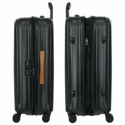 Clearance Bric's Taormina 4 Rollen Trolley M 69 cm mit Dehnfalte black