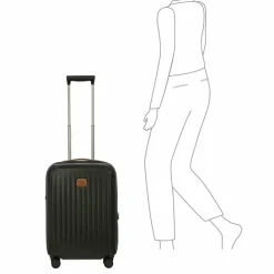 Bric's 4-Rollen Koffer|Hartgepäck<Taormina 4 Rollen Trolley S 57 cm mit Dehnfalte olive