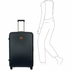 Sale Bric's Taormina 4 Rollen Trolley L 82 cm mit Dehnfalte blue