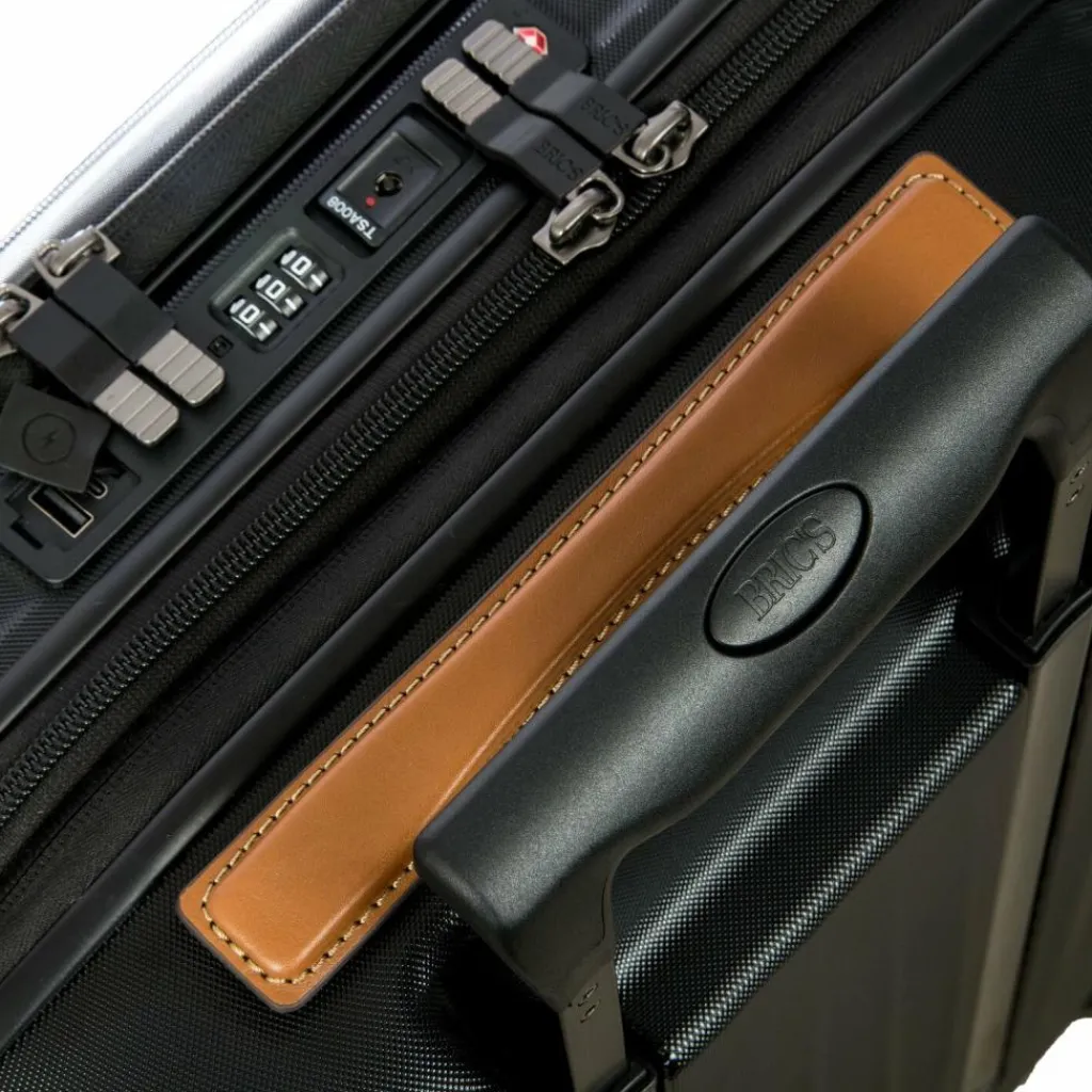 Bric's 4-Rollen Koffer|Hartgepäck<Taormina 4 Rollen Trolley S 57 cm mit Dehnfalte black