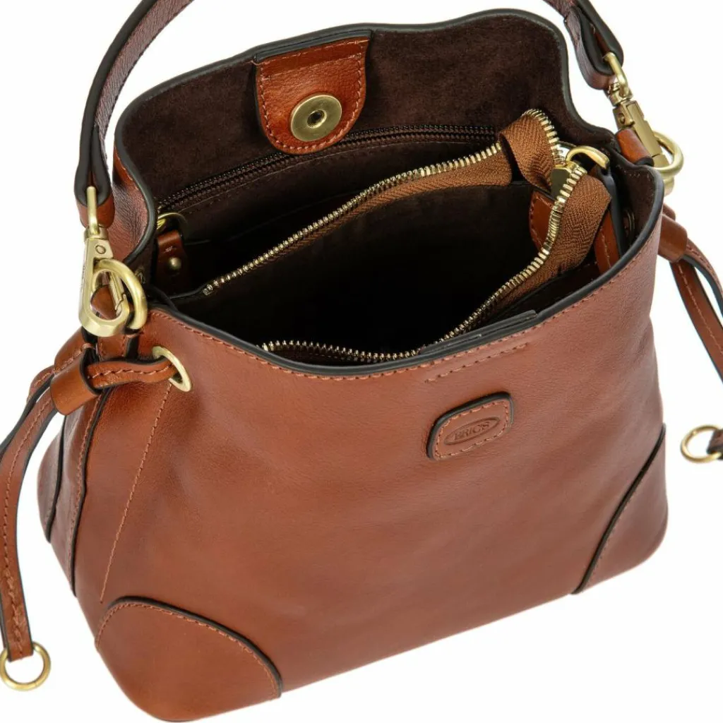 Bric's Schultertaschen<Volterra Schultertasche Leder 20 cm tobacco