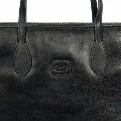 Bric's Shopper|Schultertaschen<Volterra Shopper Tasche S Leder 35 cm Laptopfach black