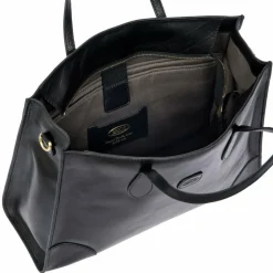 Bric's Shopper|Schultertaschen<Volterra Shopper Tasche S Leder 35 cm Laptopfach black