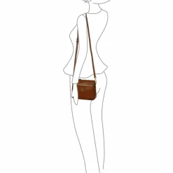 Bric's Umhängetaschen<Volterra Umhängetasche Leder 23 cm tobacco