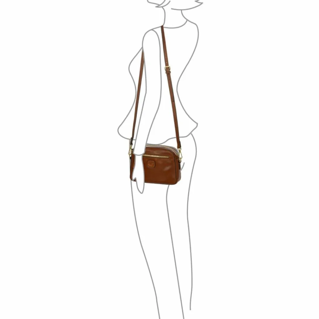 Best Bric's Volterra Umhängetasche Leder 21 cm tobacco