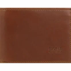 Buckle & Seam Herrengeldbörsen Querformat<Bill Geldbörse Leder 11,5 cm brown