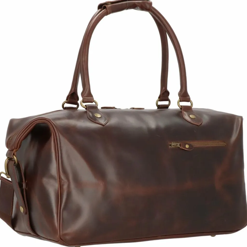 Buckle & Seam Reisetaschen Ohne Rollen<Linwood Reisetasche Leder 50 cm brown-blu