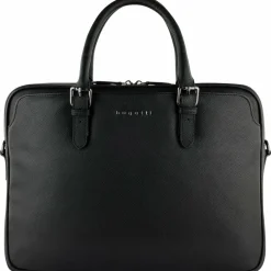 Sale bugatti Bella Aktentasche Leder 38 cm Laptopfach schwarz