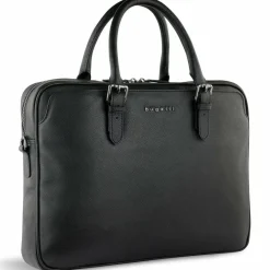Sale bugatti Bella Aktentasche Leder 38 cm Laptopfach schwarz