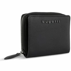 bugatti Damengeldbörsen Querformat<Bella Geldbörse RFID Schutz Leder 12 cm schwarz